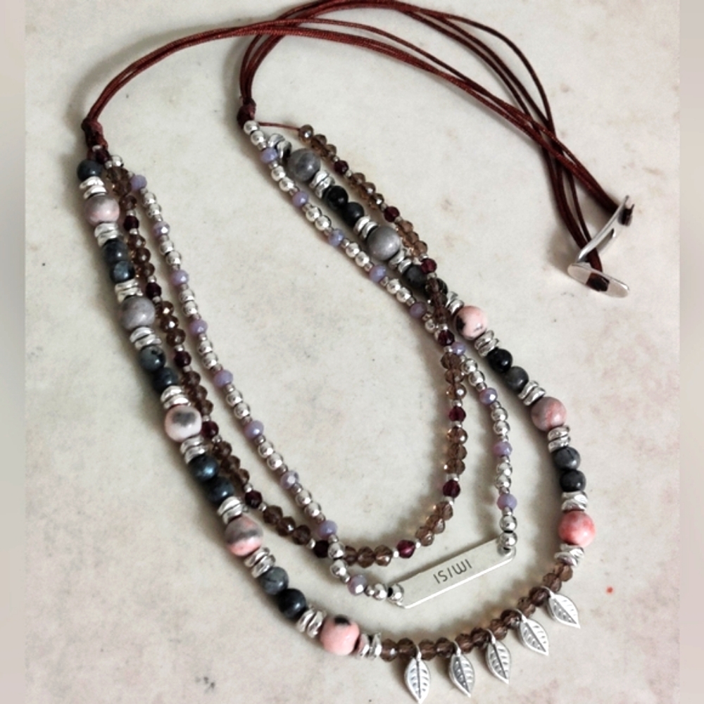 Three strand mood necklace by IMISI